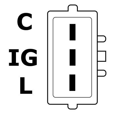 Rareelectrical - New 12 Volt Regulator Kit Fits Acura Slx 1996 8971227960 8El738211281 3140080G01 - Image 4