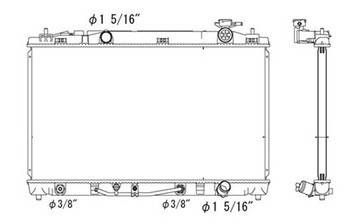 Rareelectrical - New Radiator Assembly Compatible With Toyota 09-13 Venza To3010332 16400-0V010 Cu13090 2470 2470 - Image 3