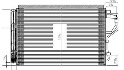 Rareelectrical - New Ac Condenser Compatible With 2011-2012 Compatible With Hyundai Elantra Hy3030146 97606-3X000 - Image 3