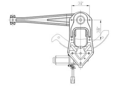 Rareelectrical - New Front Left Window Regulator Compatible With 96-11 Ford Ranger Fo1350156 741-831 3552-6100L - Image 2
