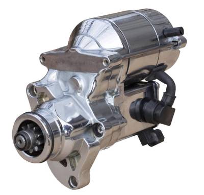 Rareelectrical - New Chrome Starter Motor Compatible With 07-09 Harley Davidson Dyna Super Glide Fxd Efi 31619-06A - Image 2