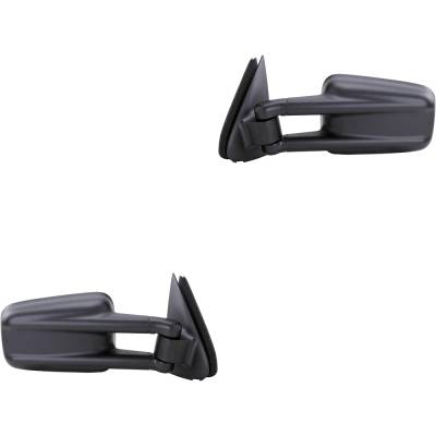 Rareelectrical - New Pair Of Mirror Compatible With Chevrolet Gmc 1999 2000 2001 2002 2003 2004 2005 2006 By Part - Image 1
