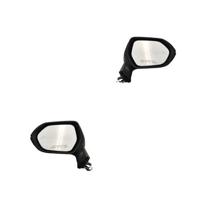Rareelectrical - New Pair Of Mirror Compatible With Toyota Corolla 2020 2021 2022 2023 2024 By To1321393 To1320393 - Image 1