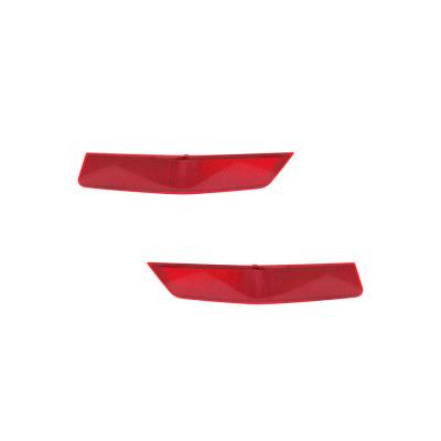 Rareelectrical - New Pair Of Reflector Lights Fits Nissan Rogue Sv 2017 26560-6Fv0a 265656Fv0a - Image 2