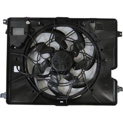 Rareelectrical - New Dual Radiator And Condenser Fan Compatible With Genesis Hyundai Genesis G80 3.8 5 Sedan 3.8L - Image 2