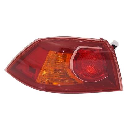 Rareelectrical - New Left Tail Lights Compatible With Mitsubishi Lancer 2.0L 2.4L 2008 2009 2010 2011 2012 2013 By - Image 1