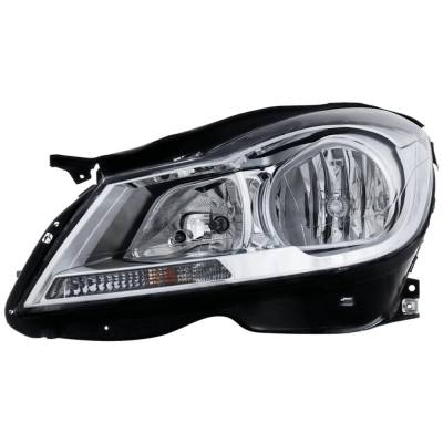 Rareelectrical - New Left Headlights Compatible With Mercedes-Benz C250 C350 C300 C63 Amg 2012 2013 2014 By Part - Image 1