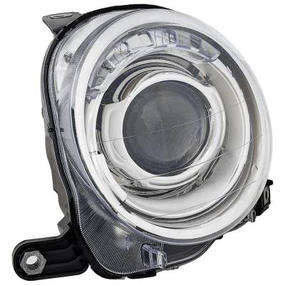 Rareelectrical - New Left Headlights Compatible With Fiat 500 1.4L 2012 2013 2014 2015 2016 2017 2018 2019 By Part - Image 1