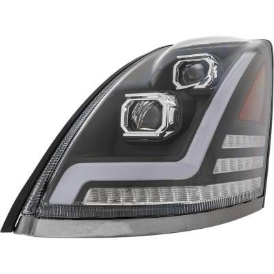 Rareelectrical - New Left Headlights Compatible With Volvo Vnl 2004 2005 2006 2007 2008 2009 2010 2011 2012 2013 2014 - Image 1