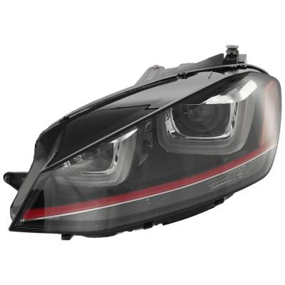 Rareelectrical - New Left Headlights Compatible With Volkswagen Golf Gti 1.4L 1.8L 2.0L 2015 2016 2017 By Part - Image 3