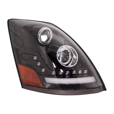 Rareelectrical - New Right Headlights Compatible With Volvo Vn Vnl Vnm 2004 2005 2006 2007 2008 2009 2010 2011 2012 - Image 3
