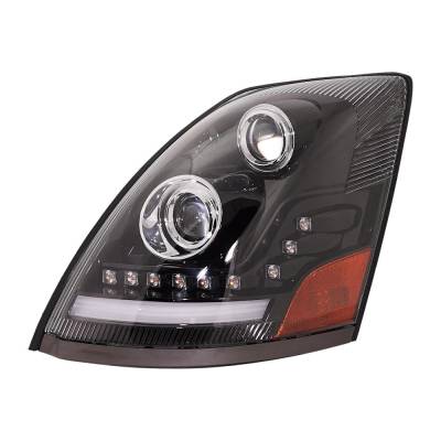 Rareelectrical - New Left Headlights Compatible With Volvo Vn Vnl Vnm 2004 2005 2006 2007 2008 2009 2010 2011 2012 - Image 3
