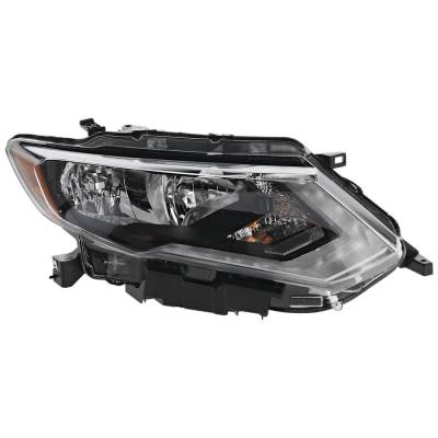 Rareelectrical - New Right Headlights Compatible With Nissan Rogue 2.0L 2.5L 2017 2018 2019 2020 By Part Numbers - Image 1