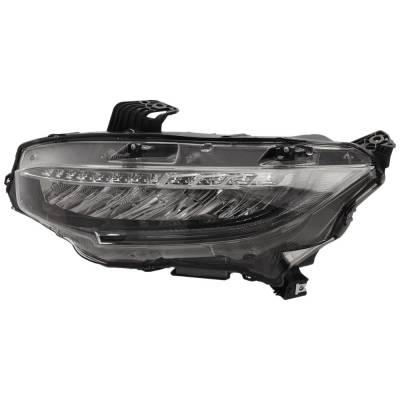 New Left Headlights Compatible With Honda Civic 1.5L 2.0L 2016 2017 2018 2019 2020 2021 By Part