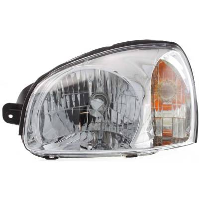 Rareelectrical - New Left Headlights Compatible With Hyundai Santa Fe 2.4L 2.7L 3.5L 2003-2003 By Part Numbers - Image 1