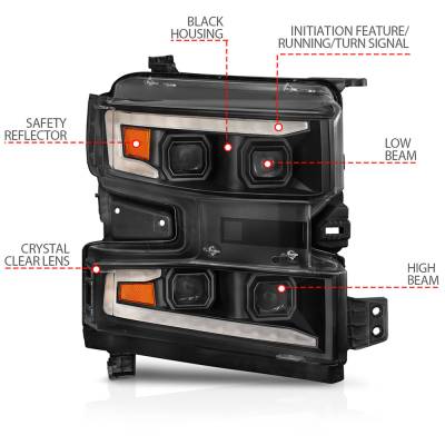 Rareelectrical - New Right Headlights Compatible With Chevrolet Silverado 1500 2019 2020 2021 By Part Numbers - Image 3