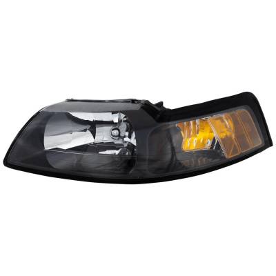 New Left Headlights Compatible With Ford Mustang 3.8L 4.6L 5.4L 1999 2000 2001 2003 2004 By Part
