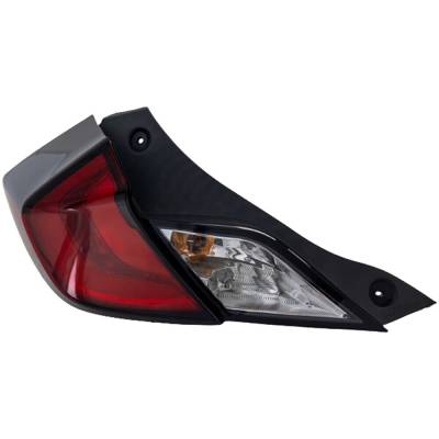 Rareelectrical - New Left Outer Tail Lights Compatibile With Honda Civic Ex Ex-L Ex-T Coupe 2-Door 2016-2020 By Part - Image 2