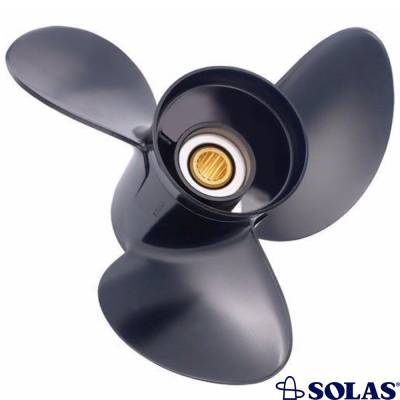 Rareelectrical - New Aluminum Propeller Compatible With Yamaha 2 Stroke 13 Spline 48 1995-2000 3311-116-11 - Image 2