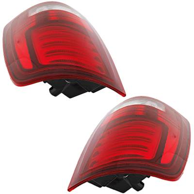 Rareelectrical - New Pair Of Tail Lights Compatible With Ram 1500 Big Horn Express Crew Extended Standard Cab Pickup - Image 3