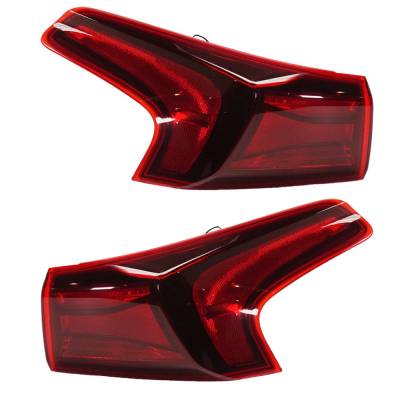 Rareelectrical - New Pair Of Outer Tail Lights Compatible With Hyundai Santa Fe Se Sel Plus Sport Utility 4-Door 2019 - Image 2