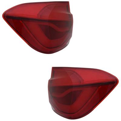 Rareelectrical - New Pair Of Tail Lights Compatible With Bmw 320I 328D 328I 330E 330I 340I Xdrive M3 Base - Image 4