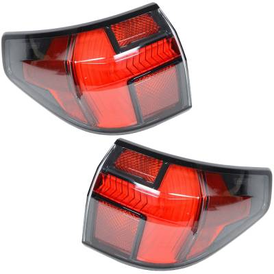 Rareelectrical - New Pair Of Outer Tail Lights Compatible With Hyundai Santa Cruz Limited Night Se Sel Premium Xrt - Image 1