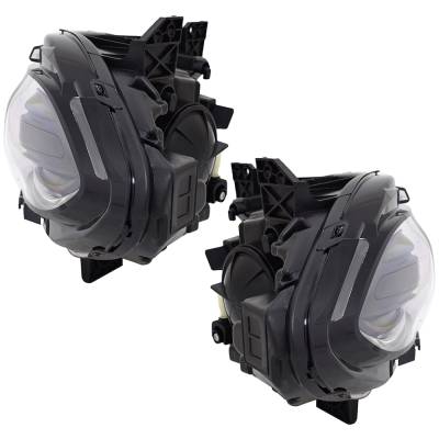 Rareelectrical - New Pair Of Headlights Compatible With Dodge Charger Scat Pack Widebody Pursuit Sxt R/T Gt Sedan - Image 3