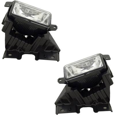 Rareelectrical - New Pair Of Fog Lights Compatible With Ford F-350 Super Duty Lariat Extended Cab Pickup 4-Door - Image 2