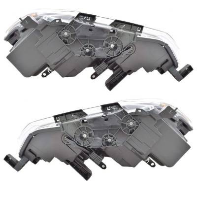 Rareelectrical - New Pair Of Headlights Compatible With Nissan Rogue Sl Hybrid Sport Utility 2.0L 2.5L 2019 2020 By - Image 3