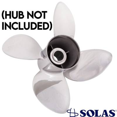 Rareelectrical - New Stainless Steel Propeller Compatible With Mercury By 9573-153-24 6Aw-45B74-10-00 6Aw-45B74-20-00 - Image 2
