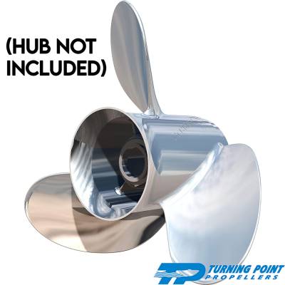 Rareelectrical - New Stainless Steel Propeller Compatible With Johnson/Evinrude Honda Mercury Mariner Mercruiser For - Image 2