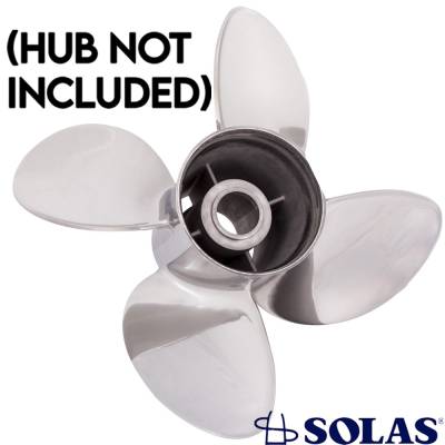 Rareelectrical - New Stainless Steel Propeller Compatible With Honda Johnson/Evinrude By 9553-140-25 Mar-14424-Tr-E0 - Image 2
