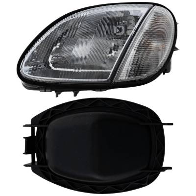 Rareelectrical - New Left Headlights Compatible With Mercedes-Benz Slk230 Slk320 Slk32 Amg 2.3L 3.2L 1998 1999 2000 - Image 1