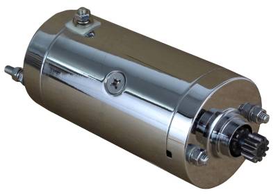 Rareelectrical - New Chrome Starter High Torque Compatible With Harley Xlch Sportster Xlcr Cafä Racer 1000Cc - Image 2