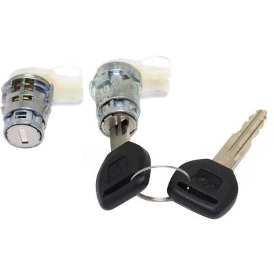 Rareelectrical - New Chrome Door Lock Cylinder Compatible With Acura Honda Civic Dx 4 Cyl 1.5L Civic Del Sol S 4 Cyl - Image 4