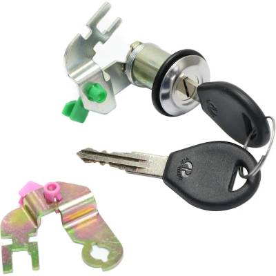 New Silver Door Lock Cylinder Compatible With Nissan D21 Base 6 Cyl 3.0L Pickup Se 6 Cyl 3.0L Pickup