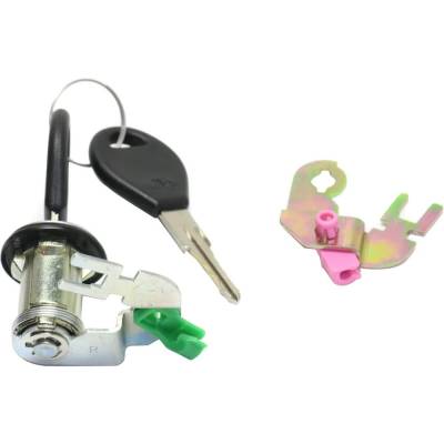 Rareelectrical - New Silver Door Lock Cylinder Compatible With Nissan Pickup Se 6 Cyl 3.0L D21 Base 6 Cyl 3.0L D21 Xe - Image 5