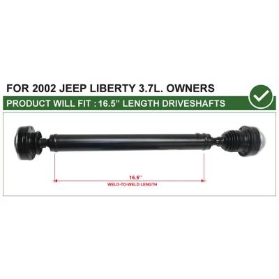 Rareelectrical - New Front Driveshaft Compatible With Jeep Liberty Limited 6 Cyl 3.7L Liberty Rocky Mountain Edition - Image 2