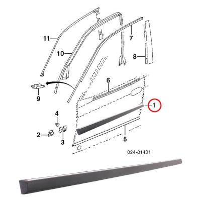 Rareelectrical - New With Chrome Trim Door Molding And Beltlines Compatible With Bmw 740Il Base 8 Cyl 4.0L 740Il Base - Image 2