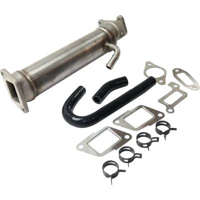 Rareelectrical - New Stainless Steel Egr Cooler Compatible With Chevrolet Gmc Sierra 3500 Slt 8 Cyl 6.6L Silverado - Image 3