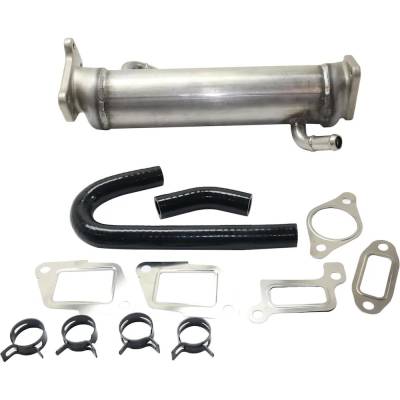 Rareelectrical - New Stainless Steel Egr Cooler Compatible With Chevrolet Gmc Sierra 3500 Slt 8 Cyl 6.6L Silverado - Image 6