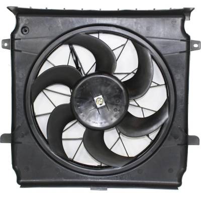 Rareelectrical - New Single Cooling Fan Assembly Compatible With Jeep Liberty Sport 6 Cyl 3.7L Liberty Renegade 6 Cyl - Image 2