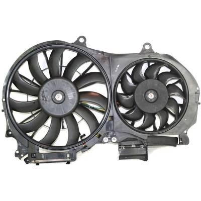 Rareelectrical - New Dual Cooling Fan Assembly Compatible With Audi A4 Quattro Base 6 Cyl 3.2L A4 Quattro Base 6 Cyl - Image 2