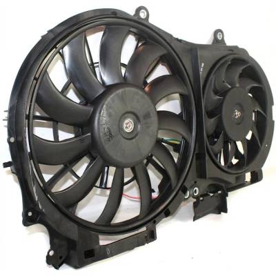 Rareelectrical - New Dual Cooling Fan Assembly Compatible With Audi A4 Quattro Base 6 Cyl 3.2L A4 Quattro Base 6 Cyl - Image 4