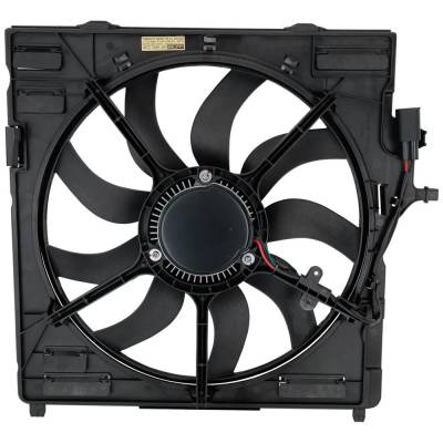 Rareelectrical - New Dual Cooling Fan Assembly Compatible With Bmw X5 Xdrive50i 8 Cyl 4.4L X6 Xdrive50i 8 Cyl 4.4L X6 - Image 2