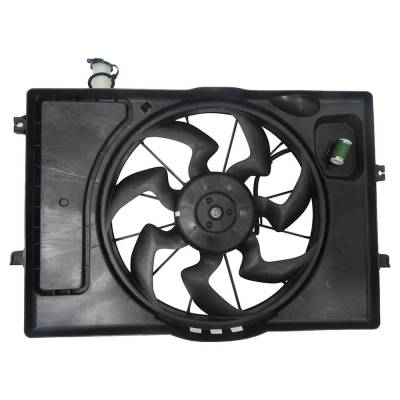 New Single Cooling Fan Assembly Compatible With Hyundai Kia Forte Lxs 4 Cyl 2.0L Forte Gt-Line 4 Cyl