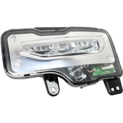 New Rectangular Fog Light Compatible With Gmc Sierra 1500 Base 6 Cyl 4.3L Sierra 1500 Slt 8 Cyl 6.2L