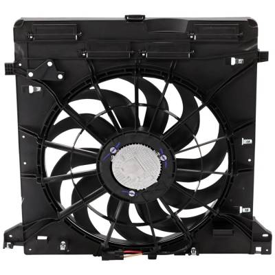 New Single Cooling Fan Assembly Compatible With Ford Lincoln Aviator Black Label 6 Cyl 3.0L