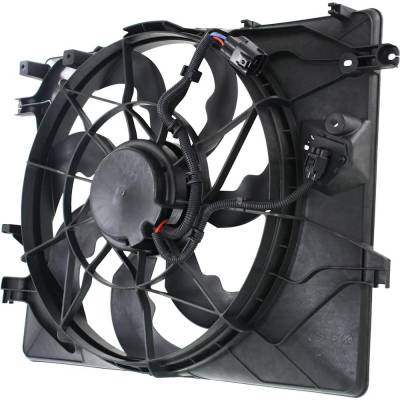 Rareelectrical - New Cooling Fan Assembly Compatible With Hyundai Genesis Coupe 3.8 Gt 6 Cyl 3.8L Genesis Coupe 3.8 6 - Image 2